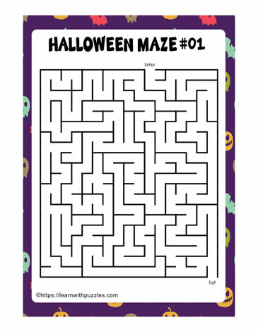 Halloween Mazes Set-03