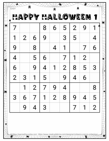 Halloween Sudoku Easy-05