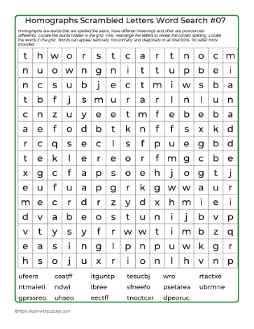 Scrambled Letters Word Search07