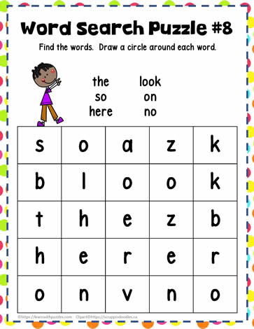 Find the Sight Words 8