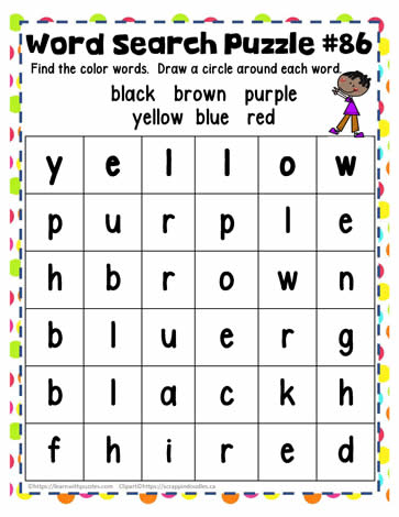 Find the Color Words 2