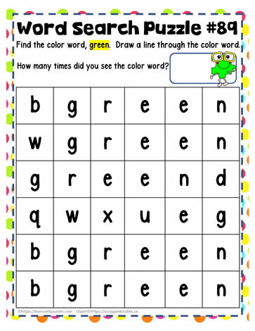 Find the Word green