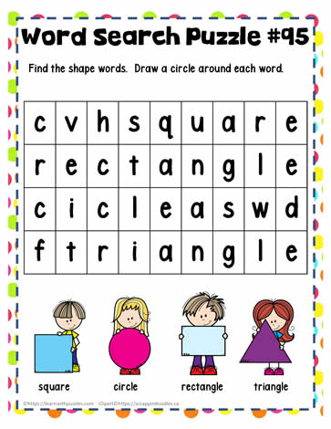 Find the Shape Words 1