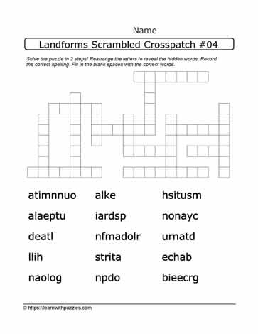 Landforms Scrambled Crosspatch#04