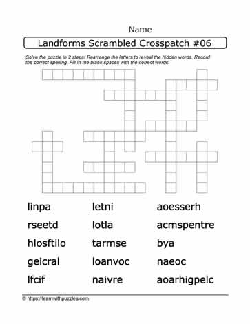 Landforms Scrambled Crosspatch#06