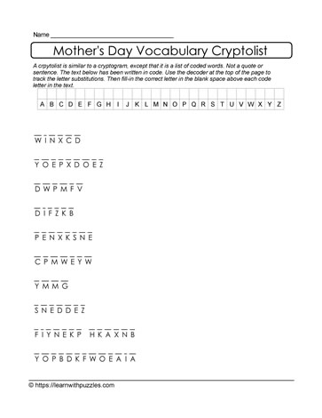 Mother's Day Cryptolist 05