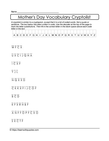 Mother's Day Cryptolist 06