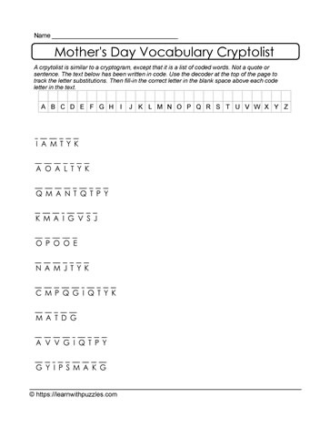 Mother's Day Cryptolist 09