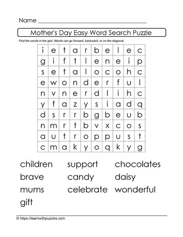 Mother's Day Easy Search 02
