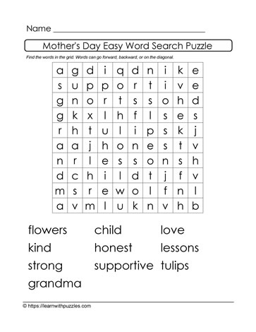 Mother's Day Easy Search 04