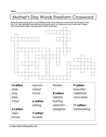 Mother's Day Freeform Puzzle 01