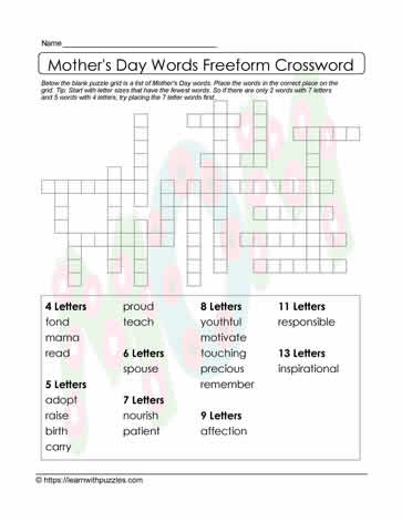 Mother's Day Freeform Puzzle 04