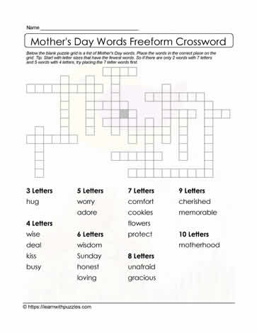 Mother's Day Freeform Puzzle 07