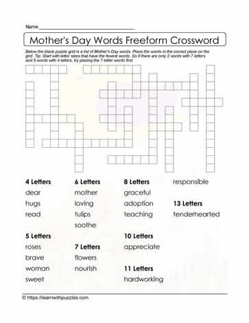 Mother's Day Freeform Puzzle 10