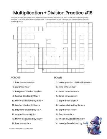 Multiplication Division 3rd Grade #15