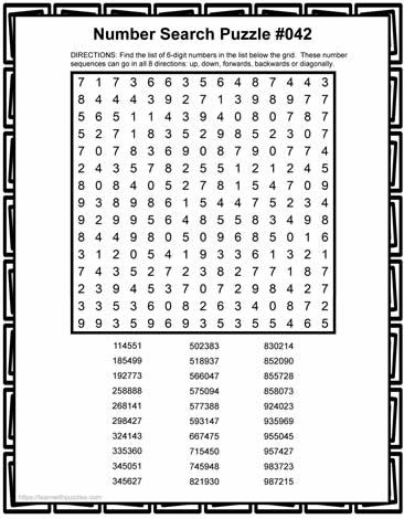 6-Digit Number Search-042