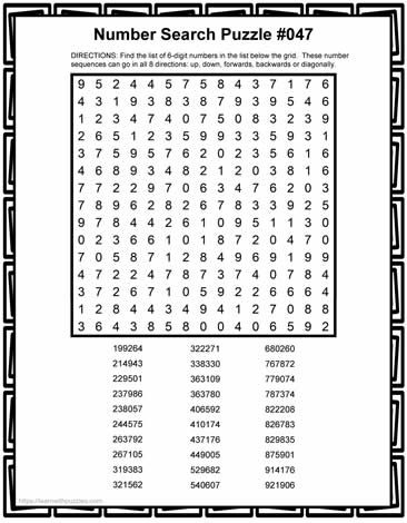 6-Digit Number Search-047