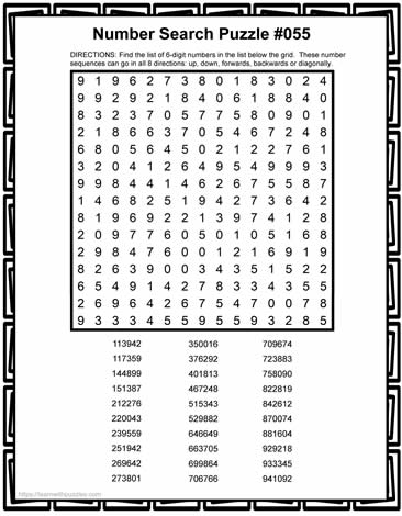 6-Digit Number Search-055