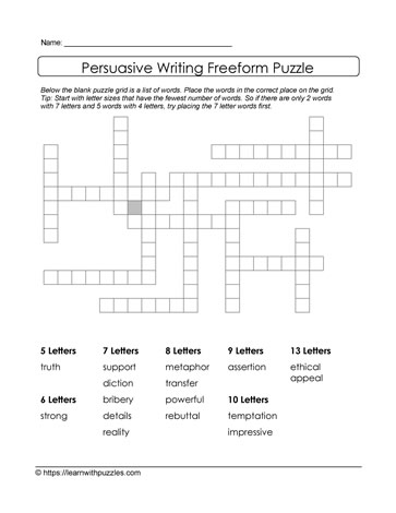 Persuasive Writing Freeform #02