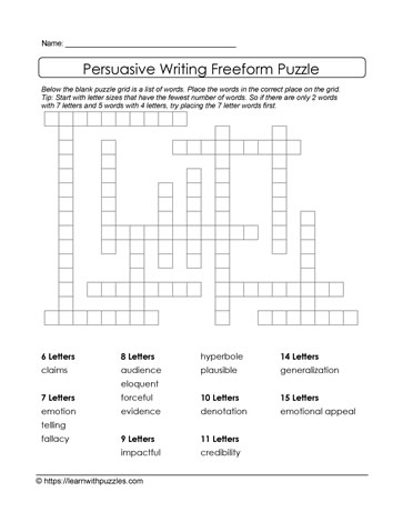 Persuasive Writing Freeform #04