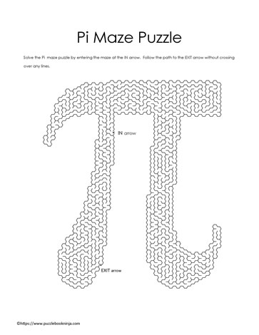 Pi Maze Puzzle