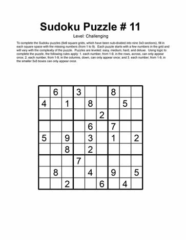 Printable Sudoku (11-15)