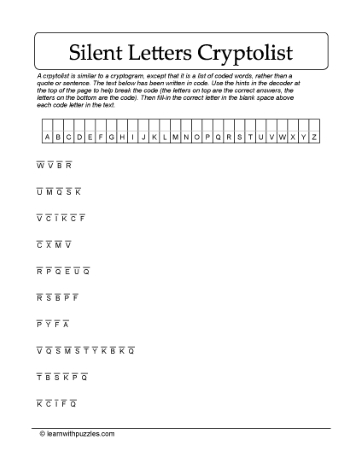 Decode Silent Letters