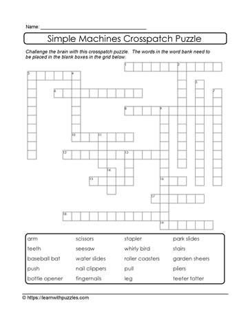 Vocabulary Building Crosspatch Puzzles
