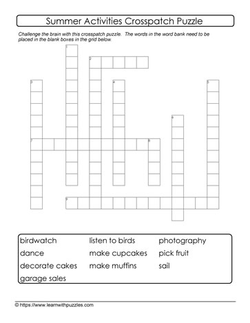 Summer Crosspatch Puzzle #04