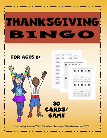  Bingo Game - Thanksgiving