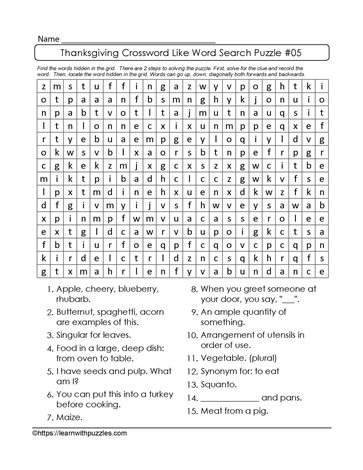 Crossword Word Search #05