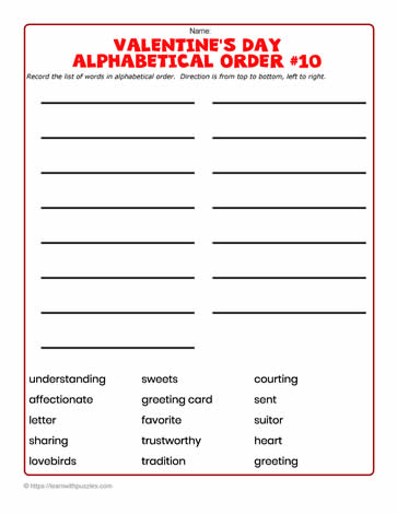 Alphabetical Order-10