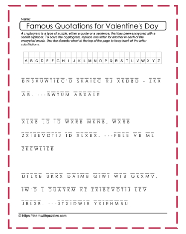 Valentine's Cryptogram #02