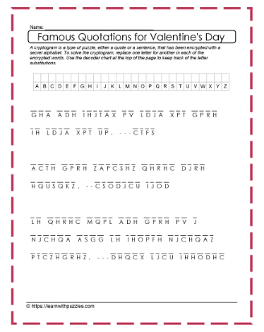 Valentine's Cryptogram #05