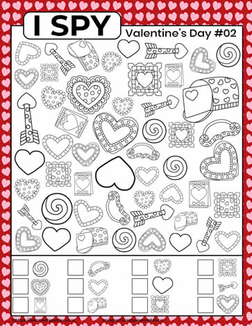 Valentine's I Spy 02 Learn With Puzzles