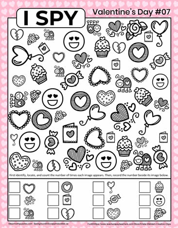 Valentine's I Spy 07 Learn With Puzzles