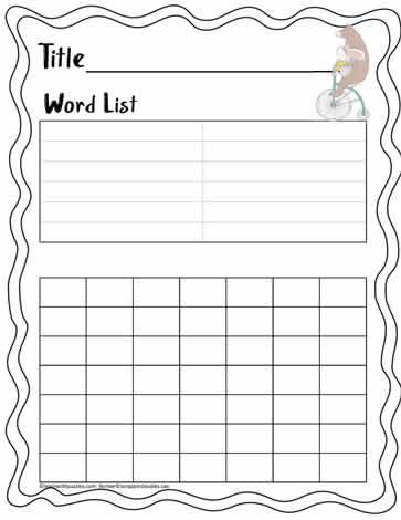 Word Search Template #12