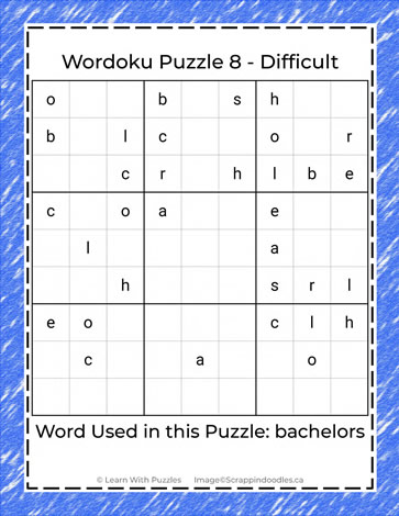 Wordoku Puzzle #08