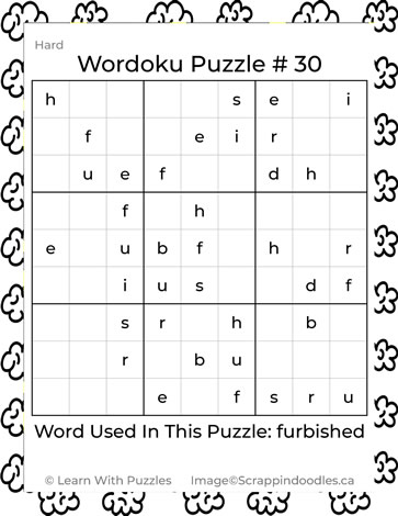 Wordoku Puzzle #30