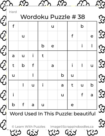 Wordoku Puzzle #38