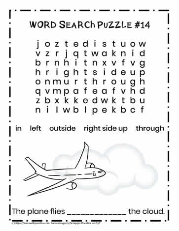 K-2 Direction Words Activity