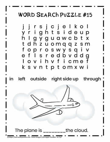 Direction Words Activity