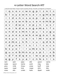 Four Letter Words Puzzle 17