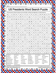 US Presidents Word Search #01