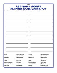 Abstract Nouns Alphabetical Order-04
