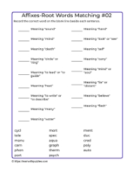 Root Words Matching-02