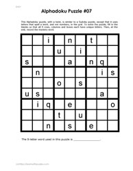 Alphadoku Puzzle #07