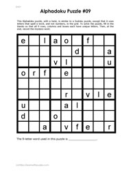 Alphadoku Puzzle #09