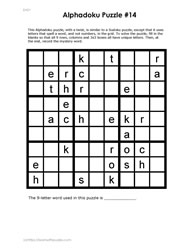 Alphadoku Puzzles #14
