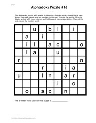 Alphadoku Puzzle #16